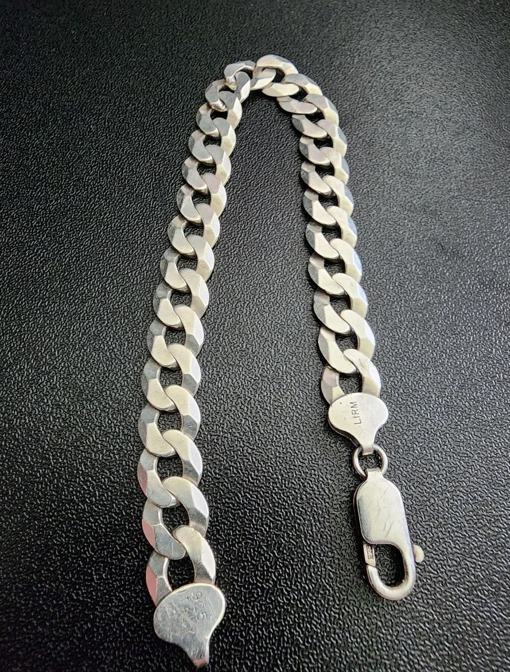 Sterling Silver Cuban Link Bracelet with Lobster Clasp